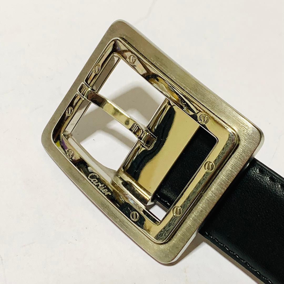 美品　カルティエ　サントス ドゥ ゴールド金具