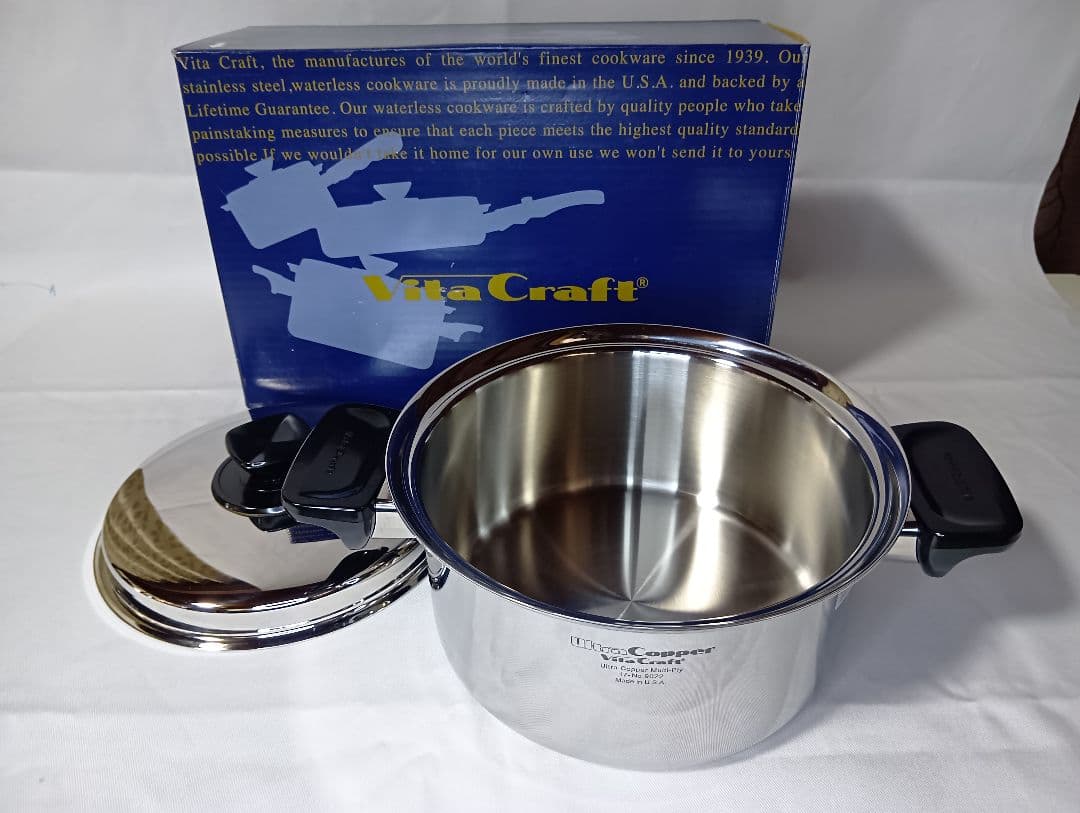 新品 未使用 展示見本品 ビタクラフト ウルトラカパー　両手ナベ　3.0L