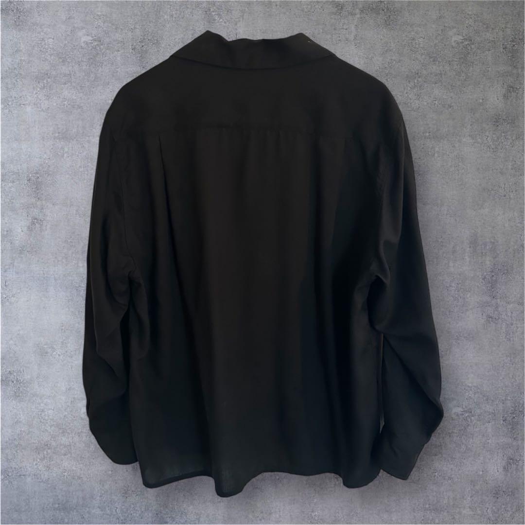 ワコマリア 50'S オープンカラーシャツ　ブラック