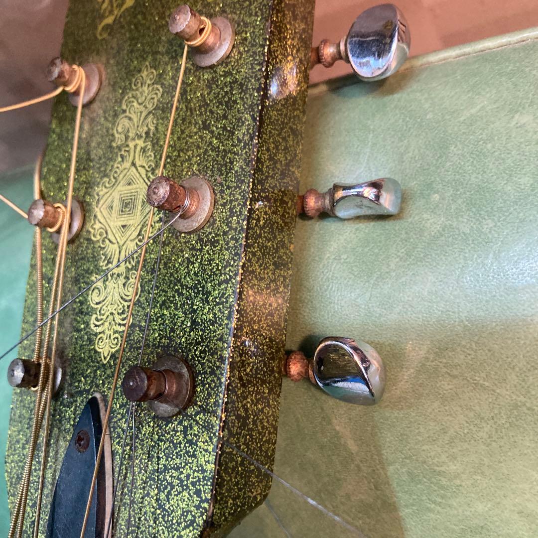 堀田楽器製作所 アコースティックギター グリーン　稀少