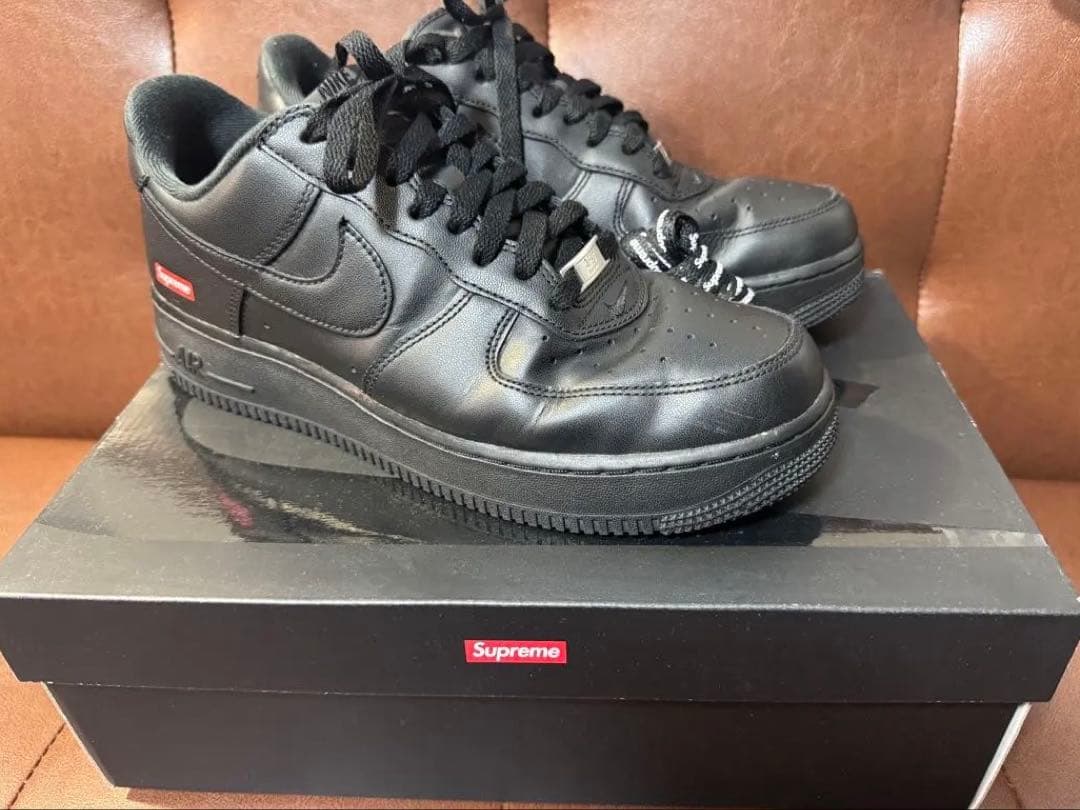 Supreme Nike Air Force 1 Low ブラック 27cm