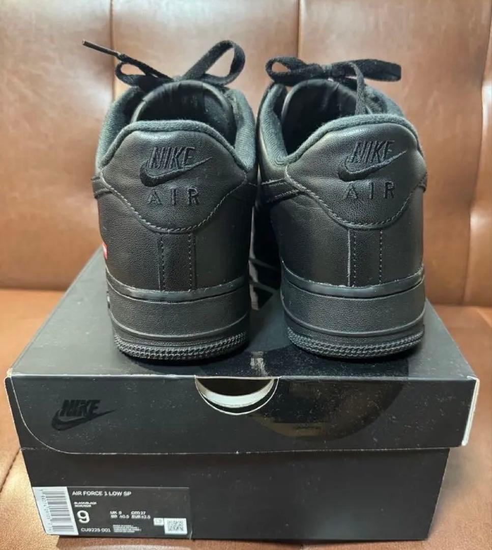 Supreme Nike Air Force 1 Low ブラック 27cm