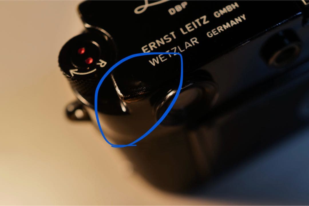 【OH済】ライカ M3 後塗　ブラックペイント ダブルストローク ドッグイヤー