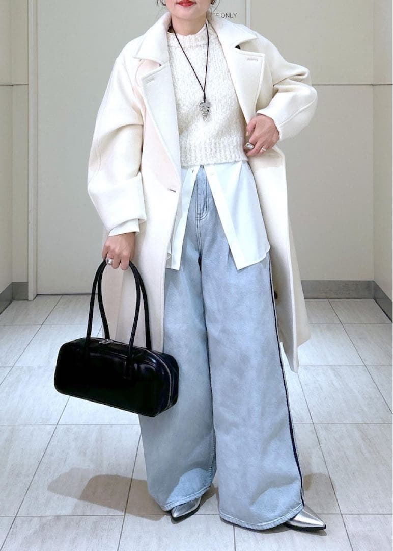 ADAM ET ROPÉ ドレスデニムパンツ サックス 38