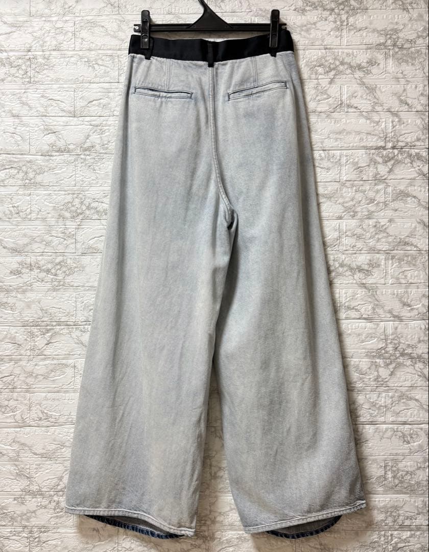 ADAM ET ROPÉ ドレスデニムパンツ サックス 38