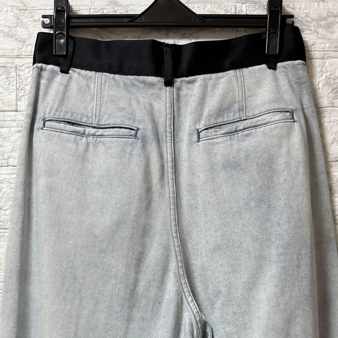 ADAM ET ROPÉ ドレスデニムパンツ サックス 38