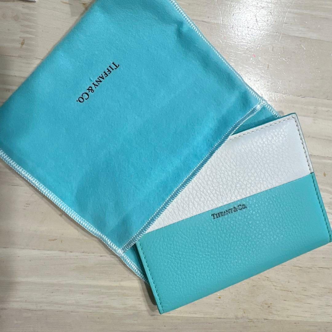 TIFFANY パスポートケース 箱・リボン付き 美品