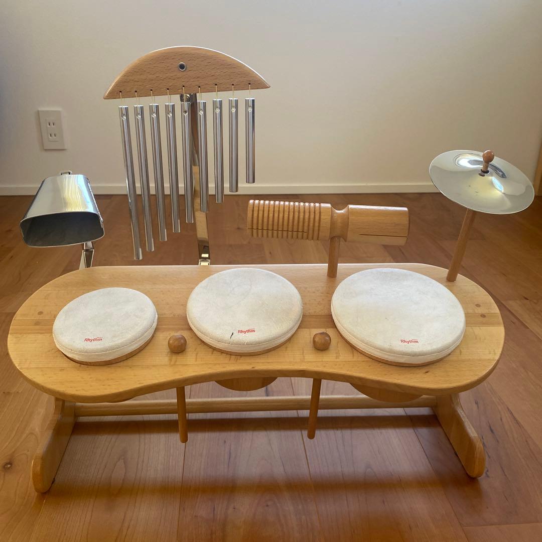 ☆美品【人気商品】Rythmpoco 木製楽器セット 幼児向け 知育玩具