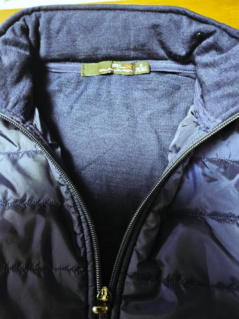 送料無料/超美品　RLX ネイビー キルティングジャケット（M)