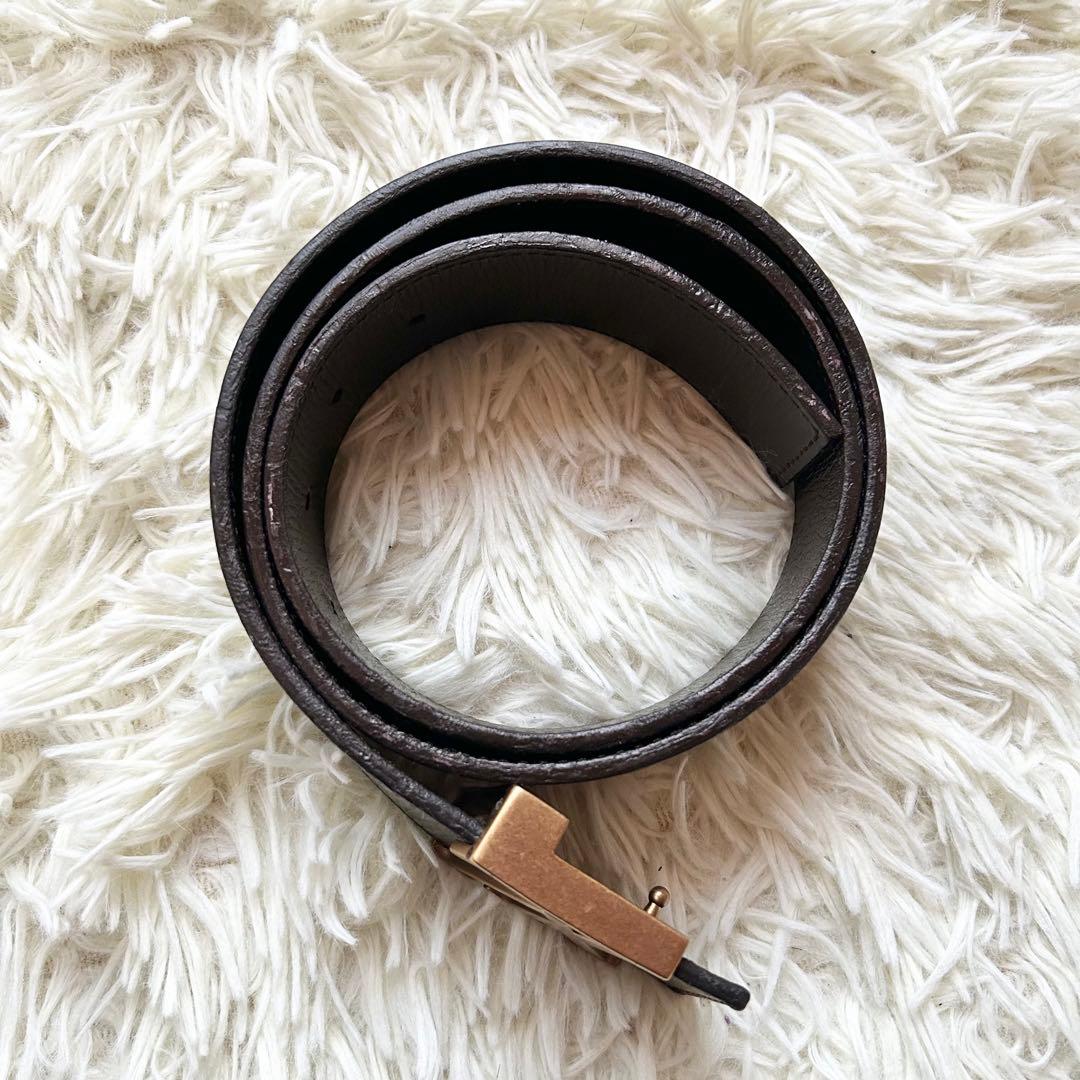 ルイヴィトン ユタ サンチュール イニシャル サイズ85 メンズ レザー ベルト