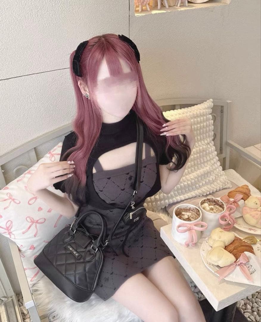 ハニーミュウ HWモノグラムアンサンブルワンピース グレー F