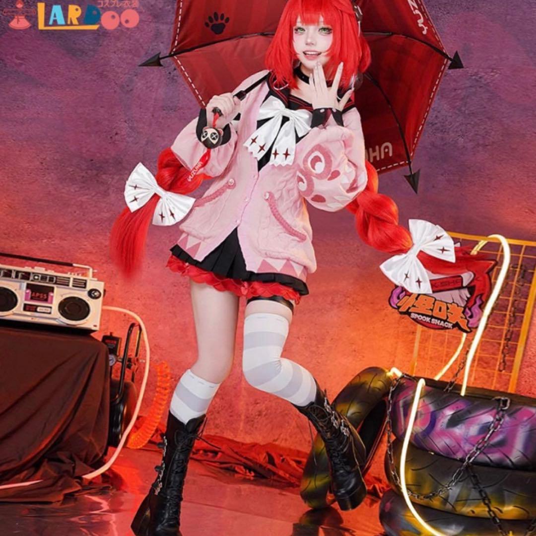 浮波柚葉　コスプレ　ゼンゼロ　ゼンレスゾーンゼロ　ウィッグ　衣装　靴　付き
