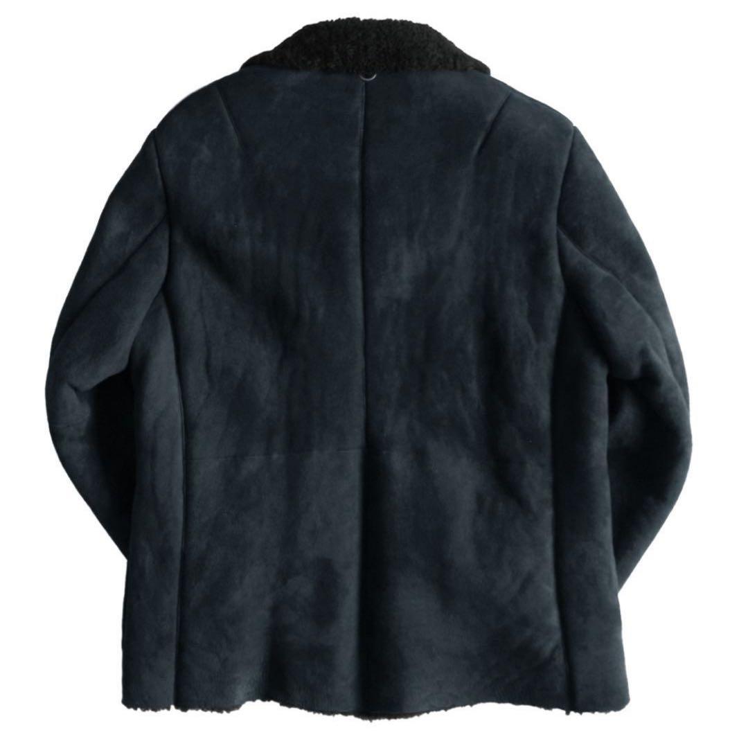 超希少allegri英国製羊革ムートンPコート未使用L