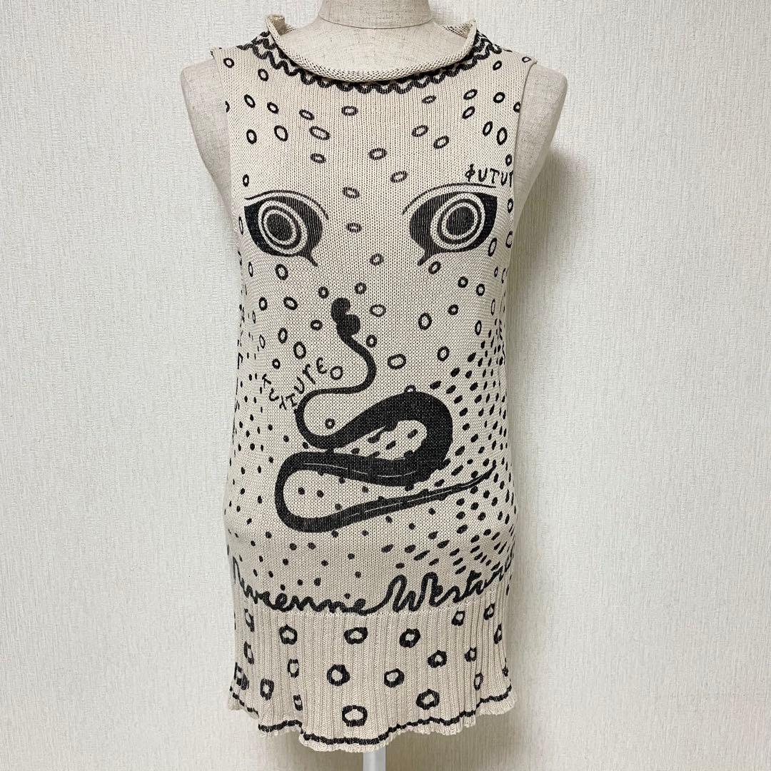 ヴィヴィアン ウエストウッド ニット タンクトップ 2 希少 ノースリーブ M