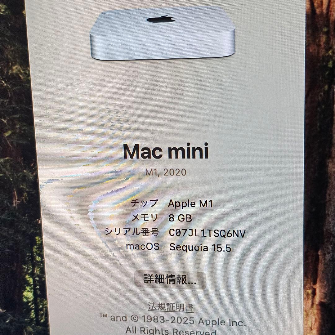 G*H様 Mac mini 2020 M1 8GB 256GB