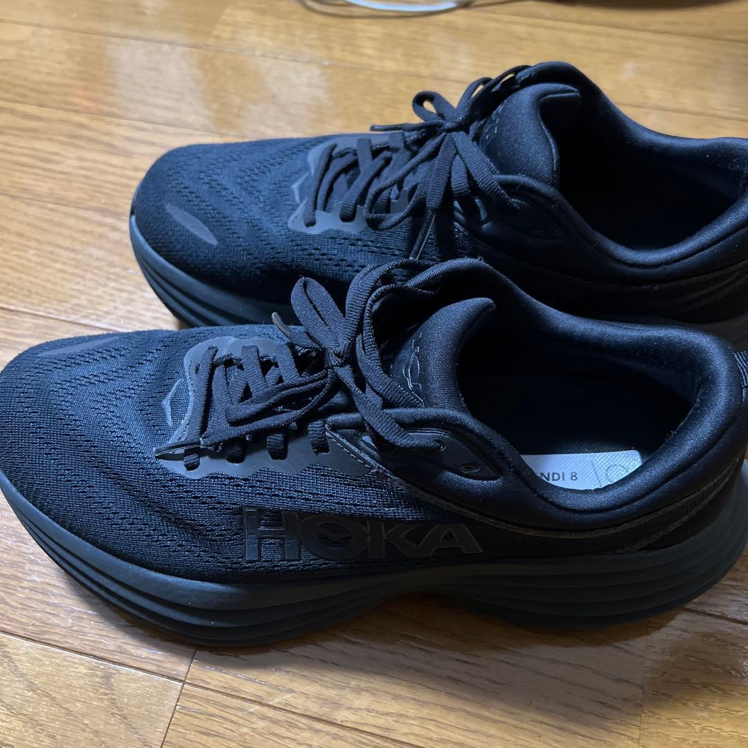 HOKA BONDI 8 WIDE 27cm ブラック