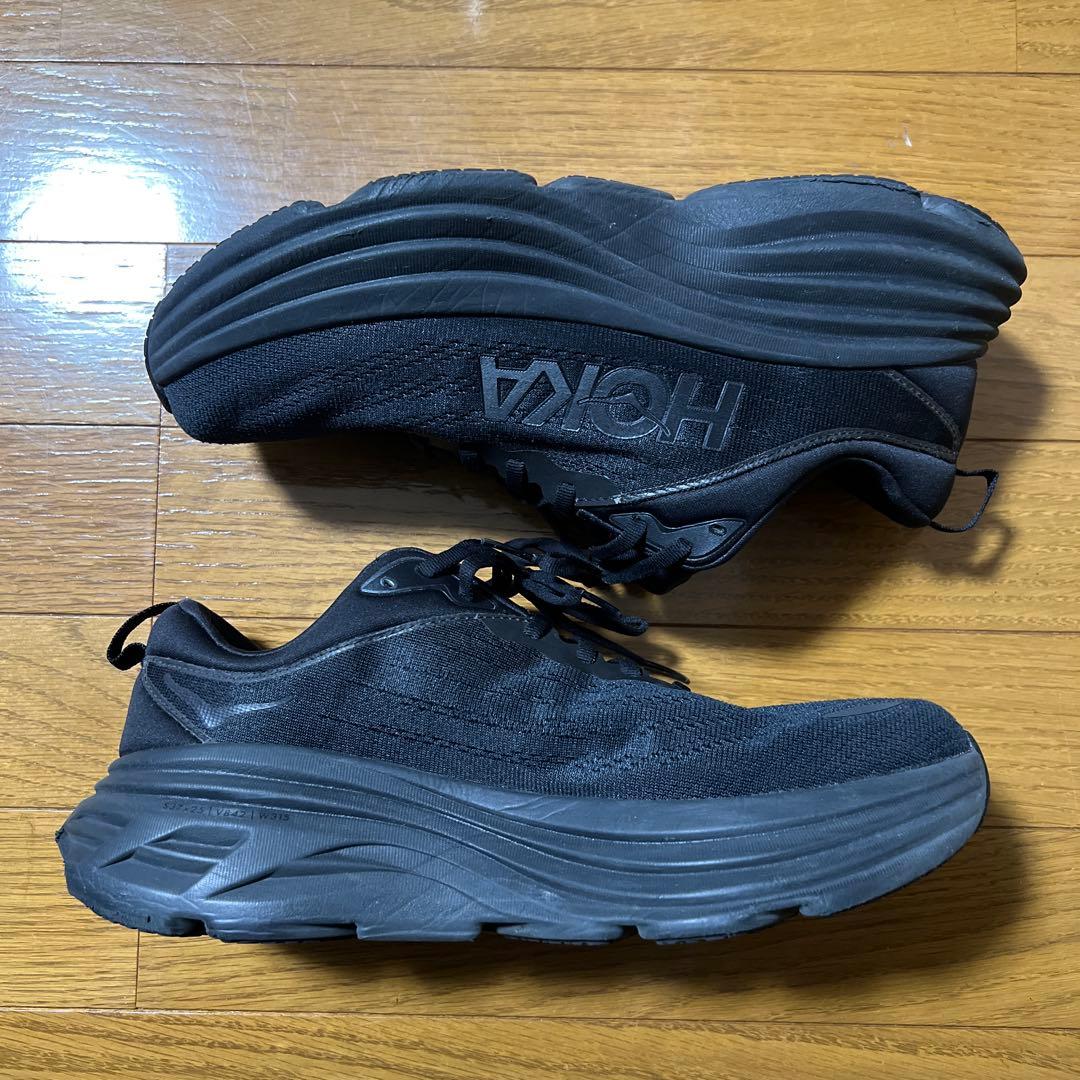 HOKA BONDI 8 WIDE 27cm ブラック