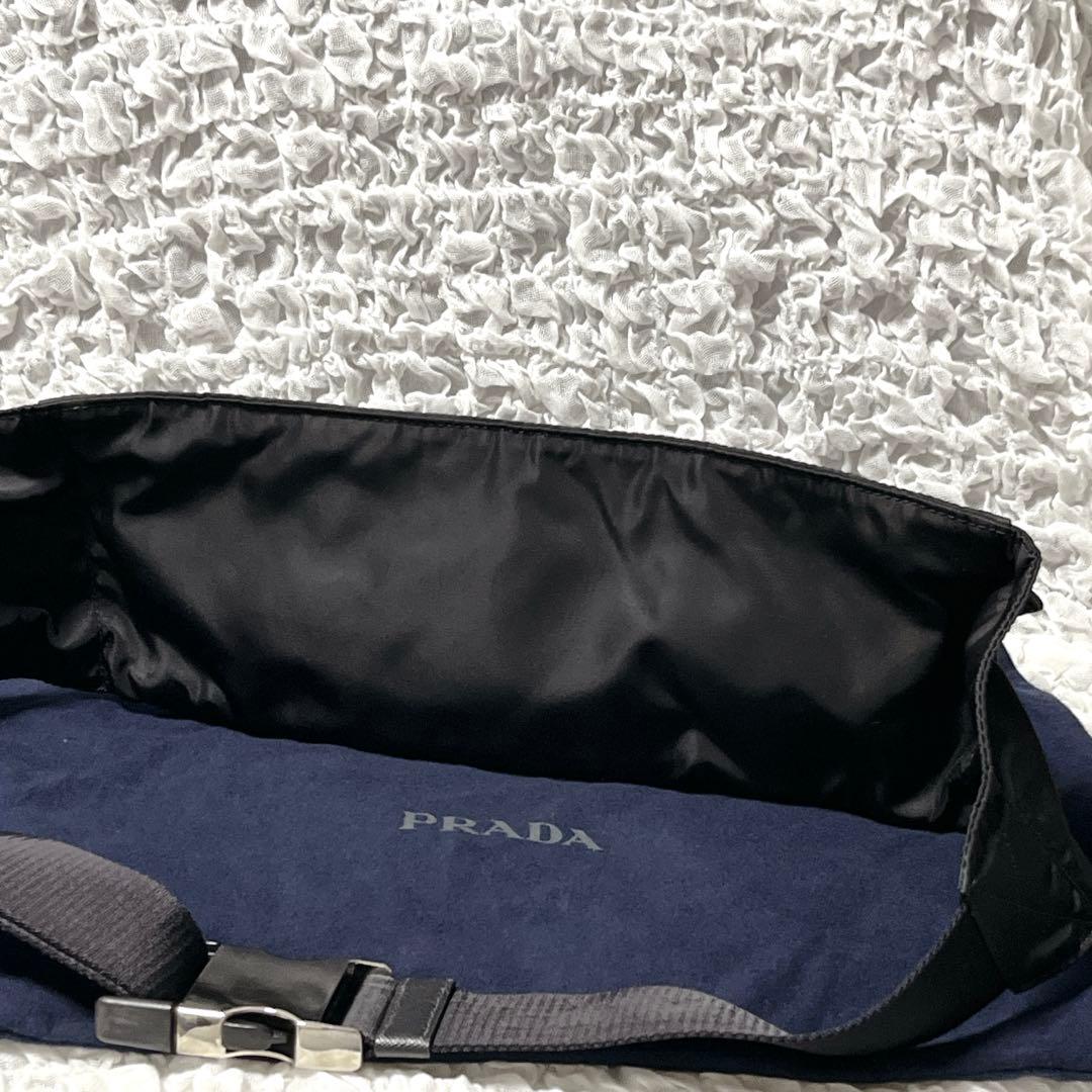 極美品✨プラダ ウエストバッグ テスートナイロン 三角ロゴ　PRADA