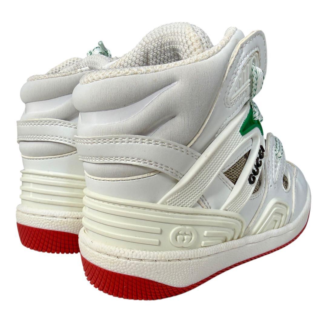 新品未使用 GUCCI BASKET GGスプリーム レザー キッズ スニーカー