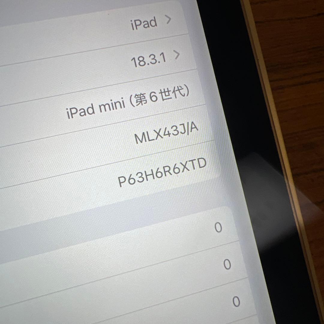 Apple iPad mini6 64gb Simフリー　訳あり色むら
