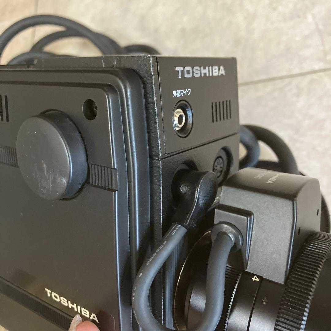 C-4 【希少当時物】東芝 カラービデオカメラ IK-2300 ハードケース付き