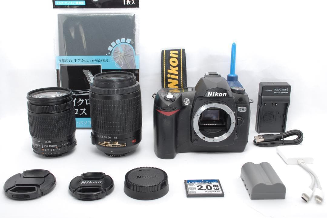 ✨Nikon D70✨すぐ使える✨スマホ転送✨入門機✨初心者向け✨簡単操作✨