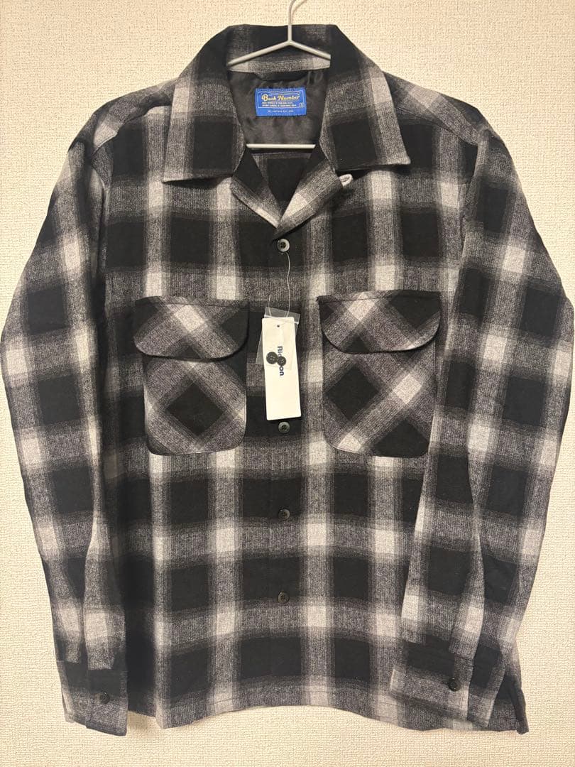 ブ*ン様 back number FJ バックナンバー　ボードシャツ　黒白シャド