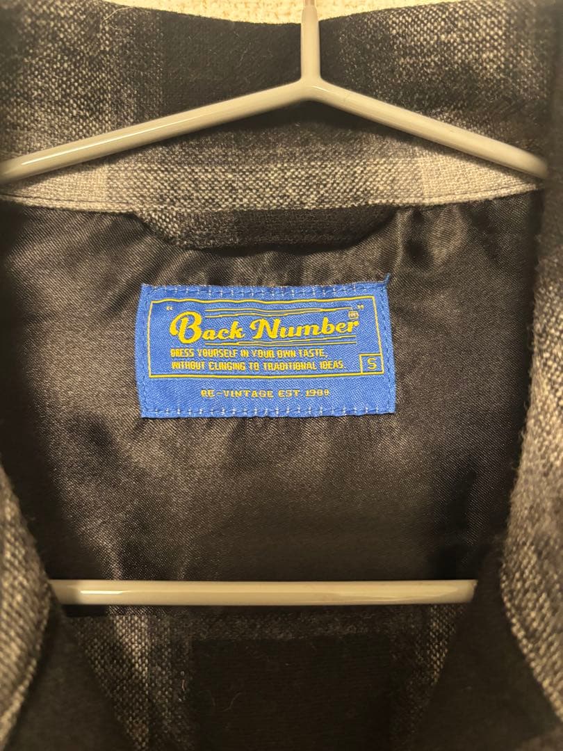 ブ*ン様 back number FJ バックナンバー　ボードシャツ　黒白シャド