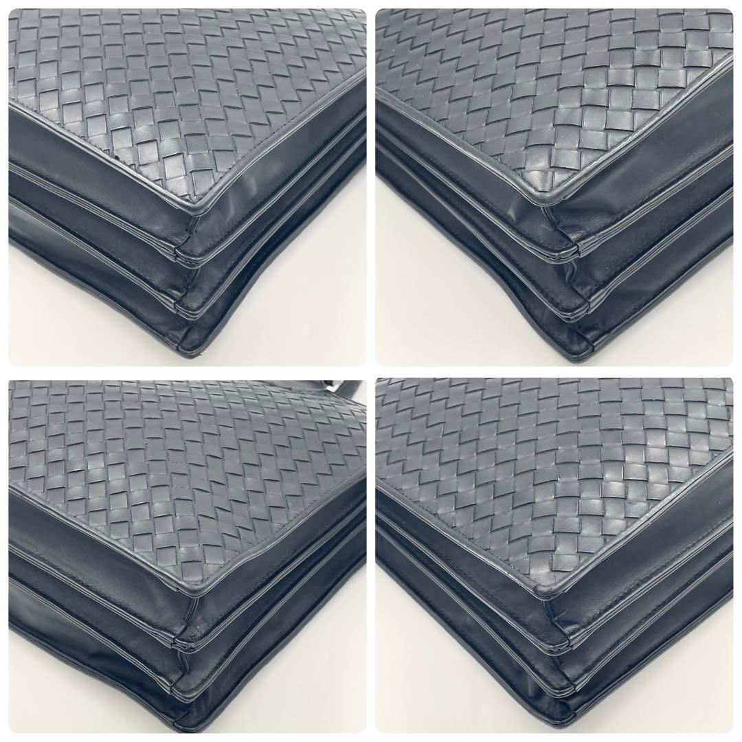 【極美品】ボッテガヴェネタ ブリーフケース ビジネス イントレチャート ブラック