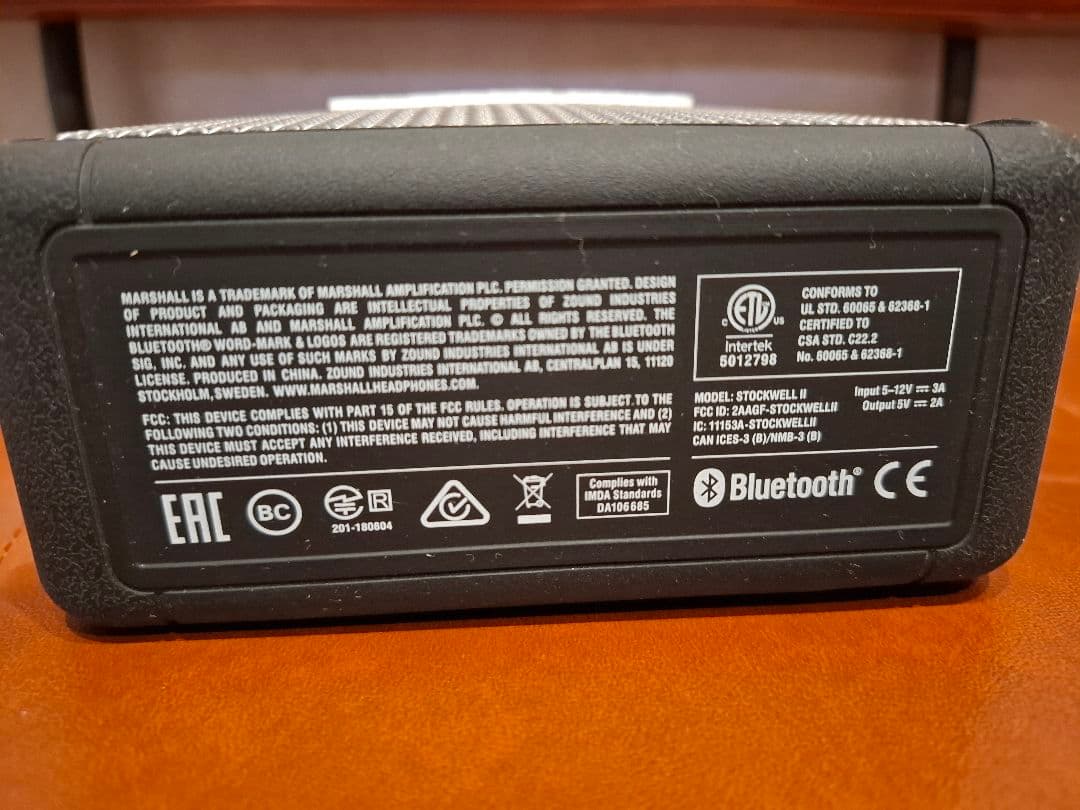 【美品】マーシャル スピーカー STOCKWELL2