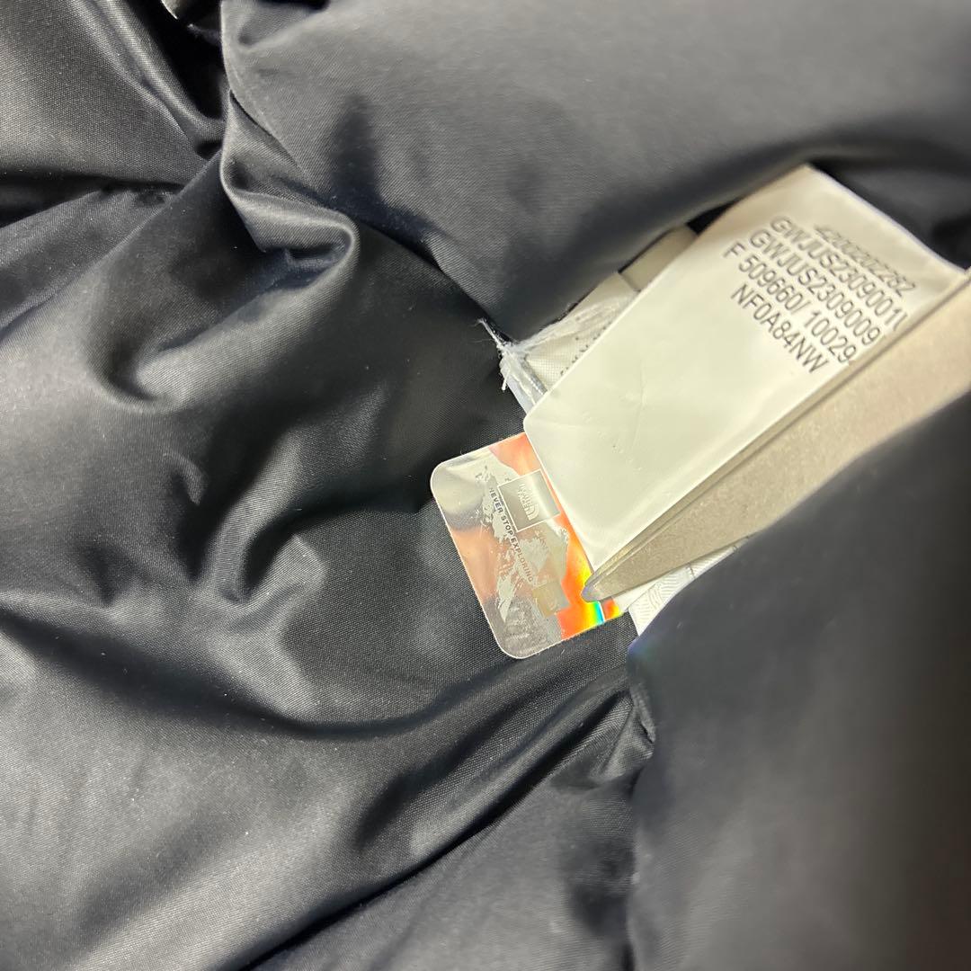 Supreme ノースフェイス　ダウンジャケット　ヌプシ　黒　L 騙し絵ヌプシ