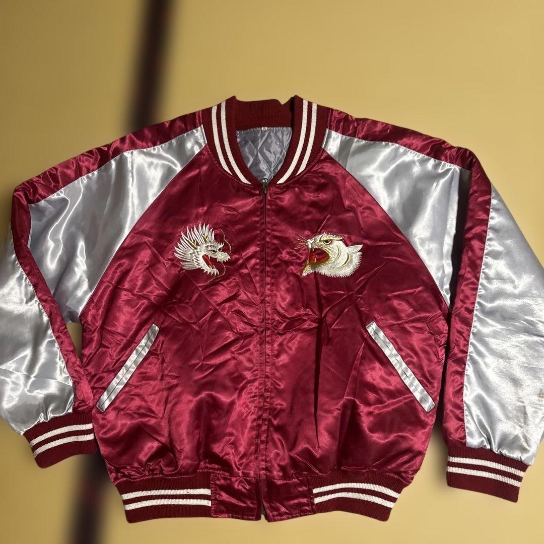 プリンス商会 龍虎 刺繍 スカジャン スーベニアジャケット 2L