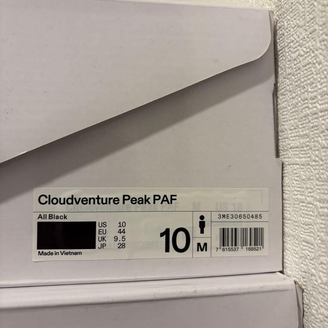靴 on paf cloudventure peak 28