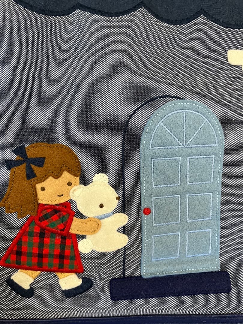 ［美品 ］familiar ファミリア デニム マザーズバッグ