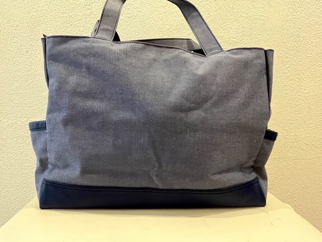 ［美品 ］familiar ファミリア デニム マザーズバッグ