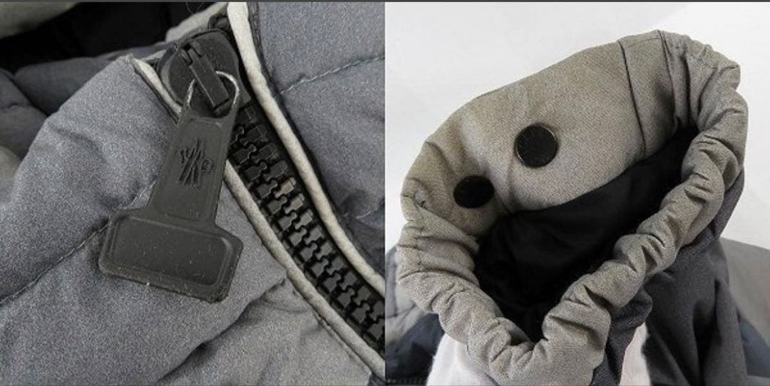 モンクレール オフホワイト グレー 2 ダウンジャケット