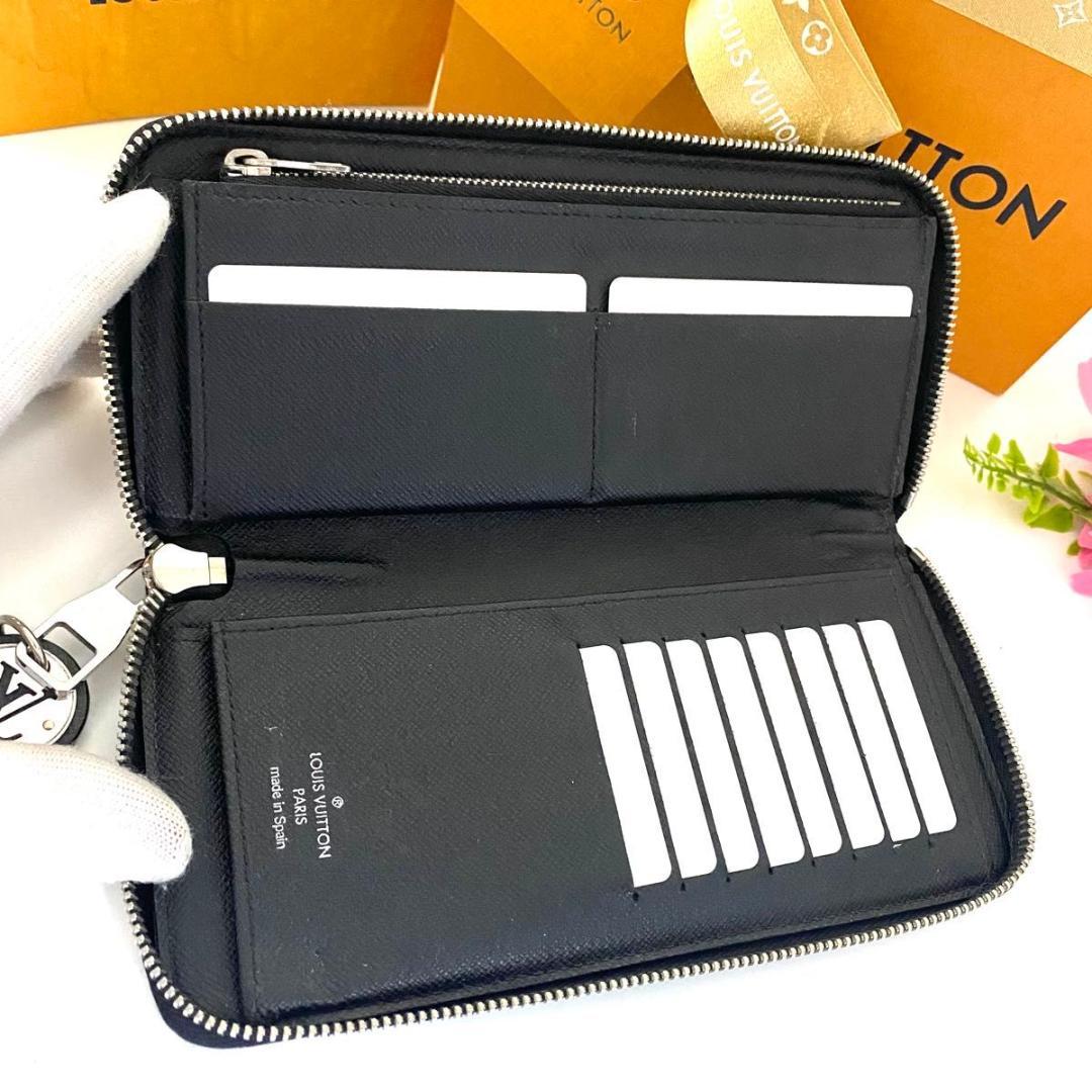 ルイ ヴィトン◎ヴェルティカル ダミエ グラフィット ラウンドファスナー 黒