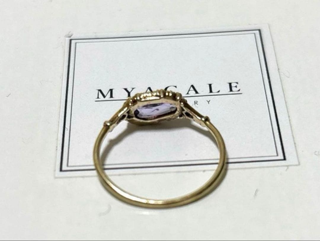 MYACALE JEWELERY サファイア　パープル　10K 5号