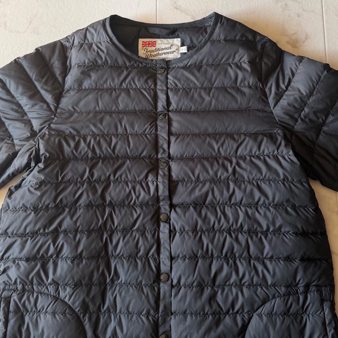 美品*トラディショナルウェザーウェア アークリーロングダウンコート ブラック36