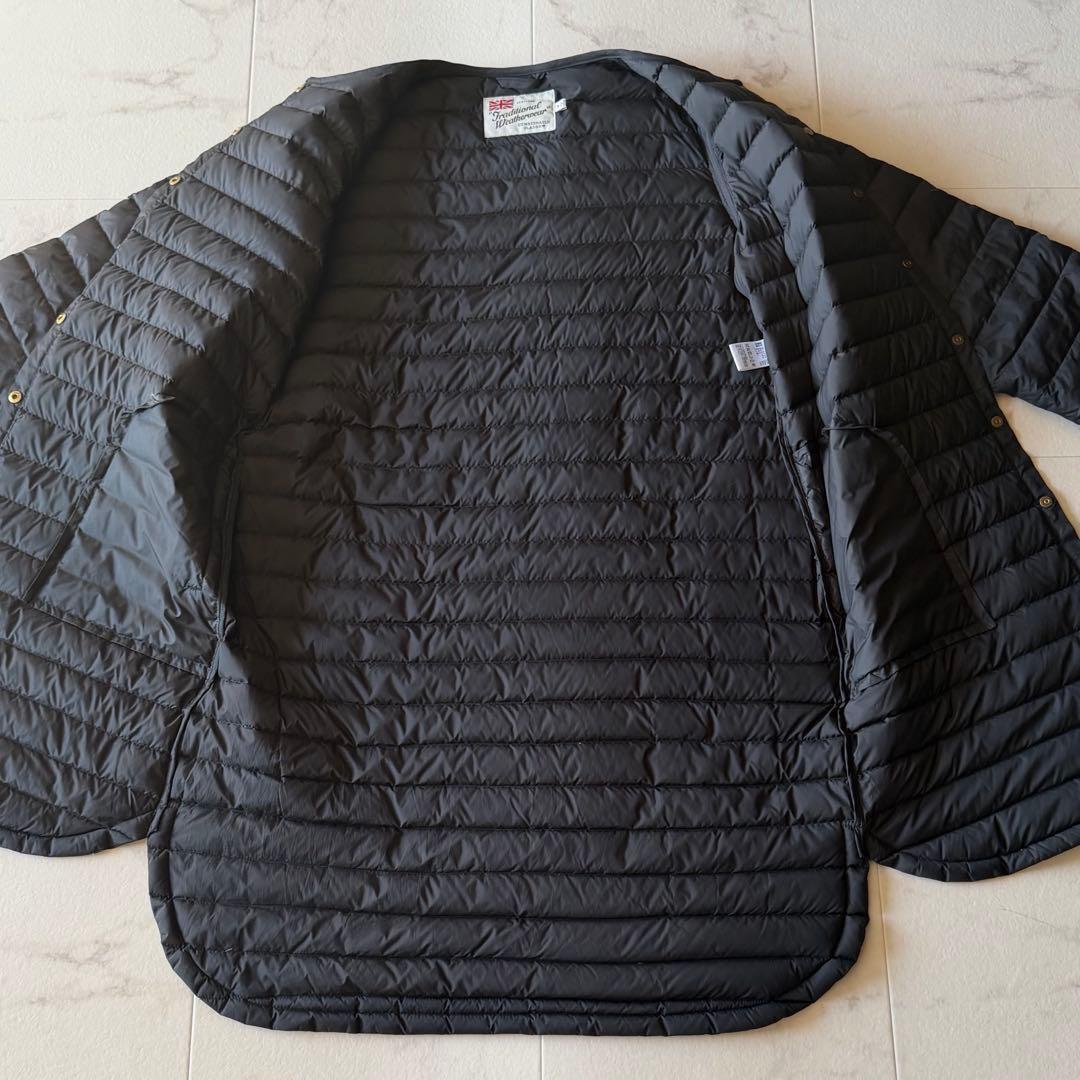 美品*トラディショナルウェザーウェア アークリーロングダウンコート ブラック36