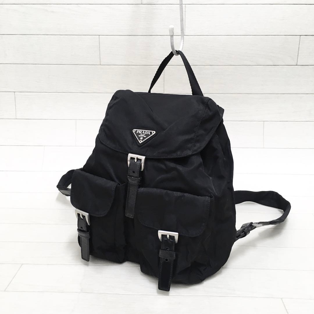 ☆美品・白タグ付☆PRADA TESSUTO VELAナイロンリュック ブラック