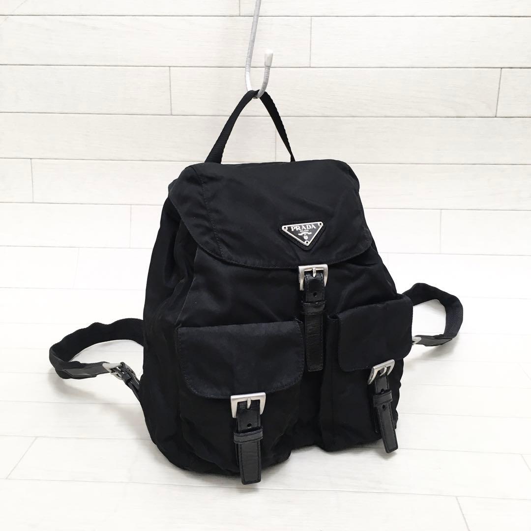 ☆美品・白タグ付☆PRADA TESSUTO VELAナイロンリュック ブラック