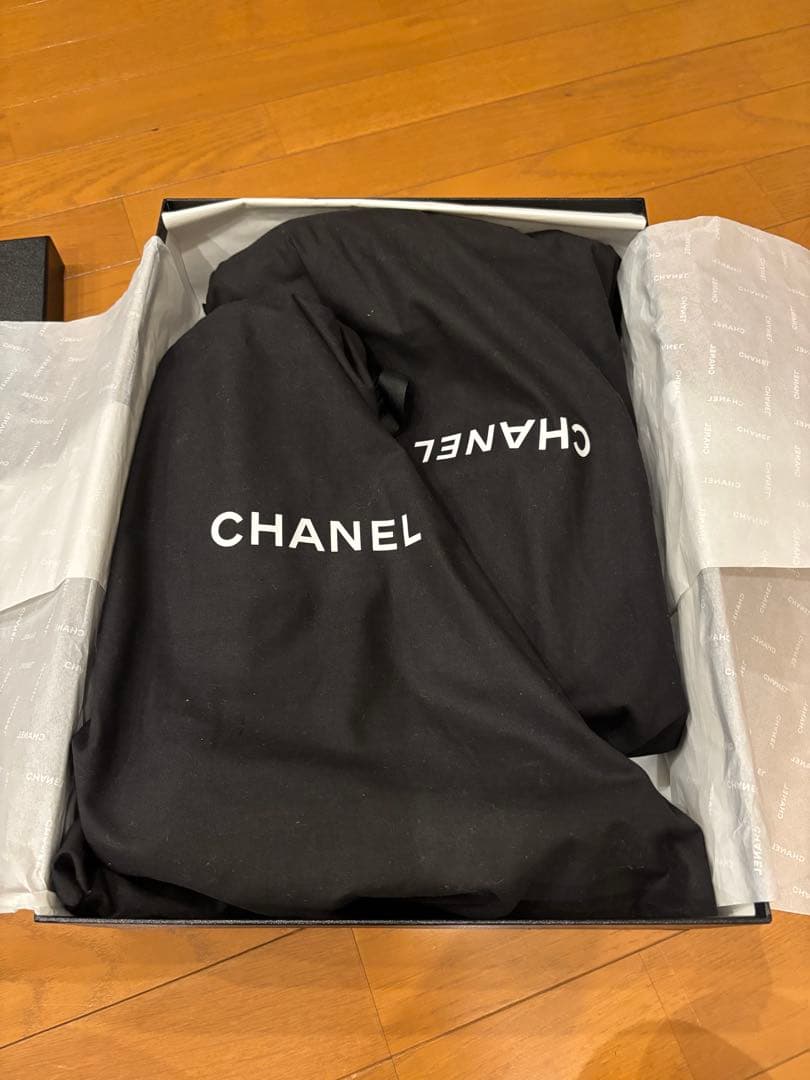 CHANEL シャネル　ラバーロング レインブーツ ハイブーツ36 試着のみ