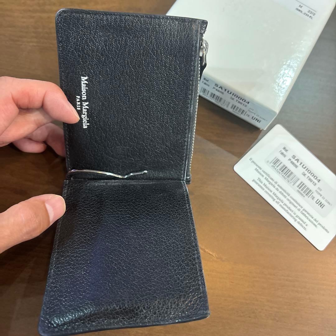 メゾンマルジェラ　マネークリップ　財布　二つ折り