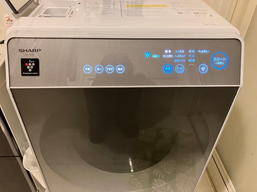 シャープドラム式洗濯乾燥機 ヒートポンプ乾燥 フィルター自動掃除 左開き