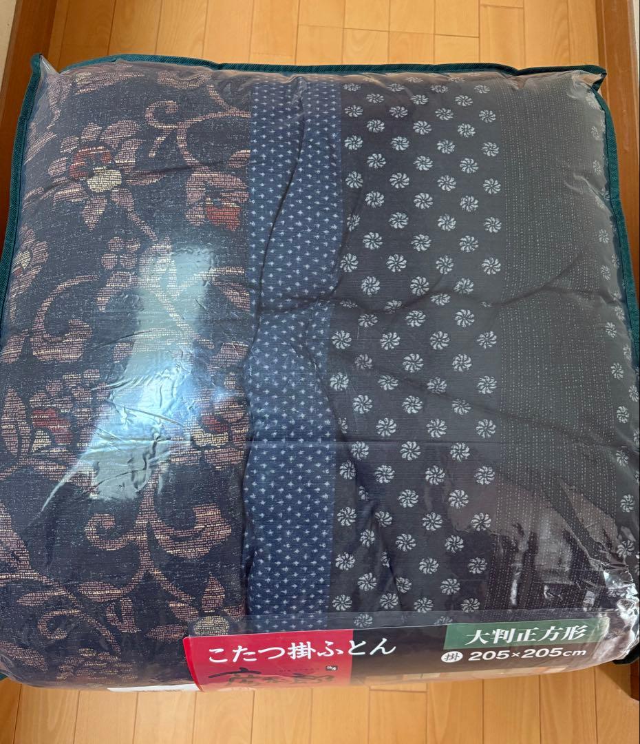 【新品未開封】厚手こたつ掛け布団　万葉　大判正方形　日本製