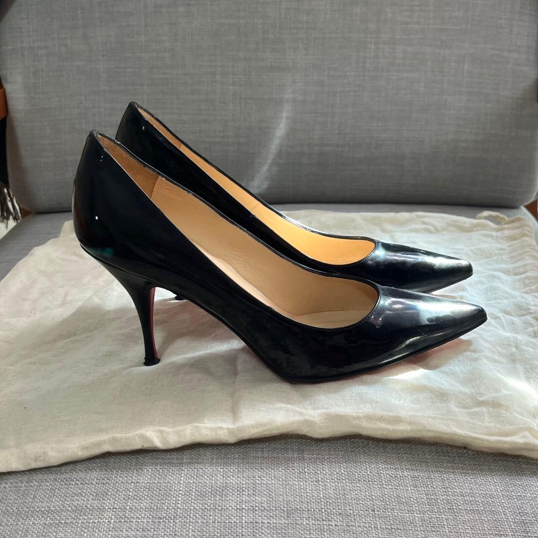 Christian Louboutin Pigalle 36.5 エナメル 黒