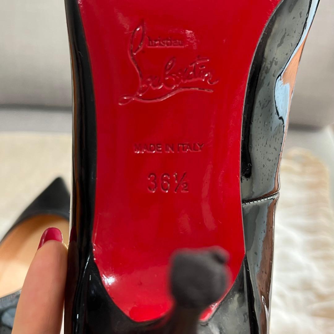 Christian Louboutin Pigalle 36.5 エナメル 黒
