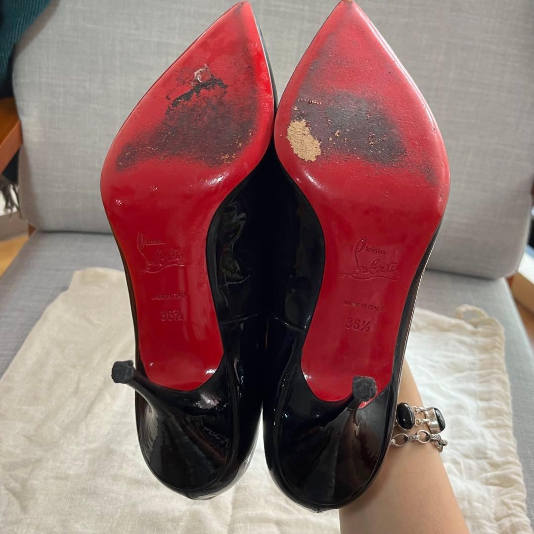 Christian Louboutin Pigalle 36.5 エナメル 黒