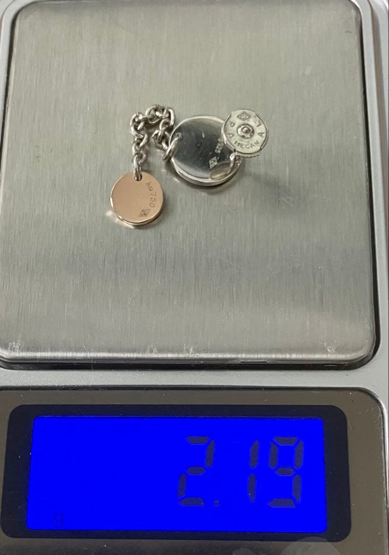 Hermès エルメス 片耳ピアス Sellier Au750/Ag925